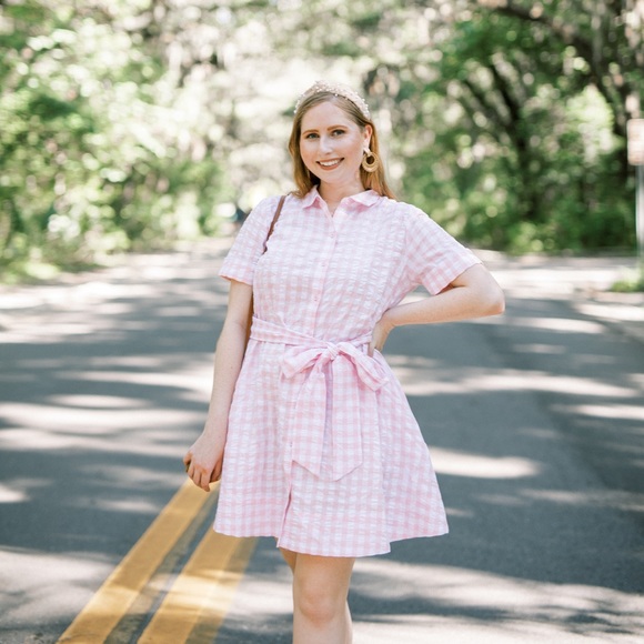 Marie Hernandez for Target pink and white gingham Dress - Picture 1 of 5